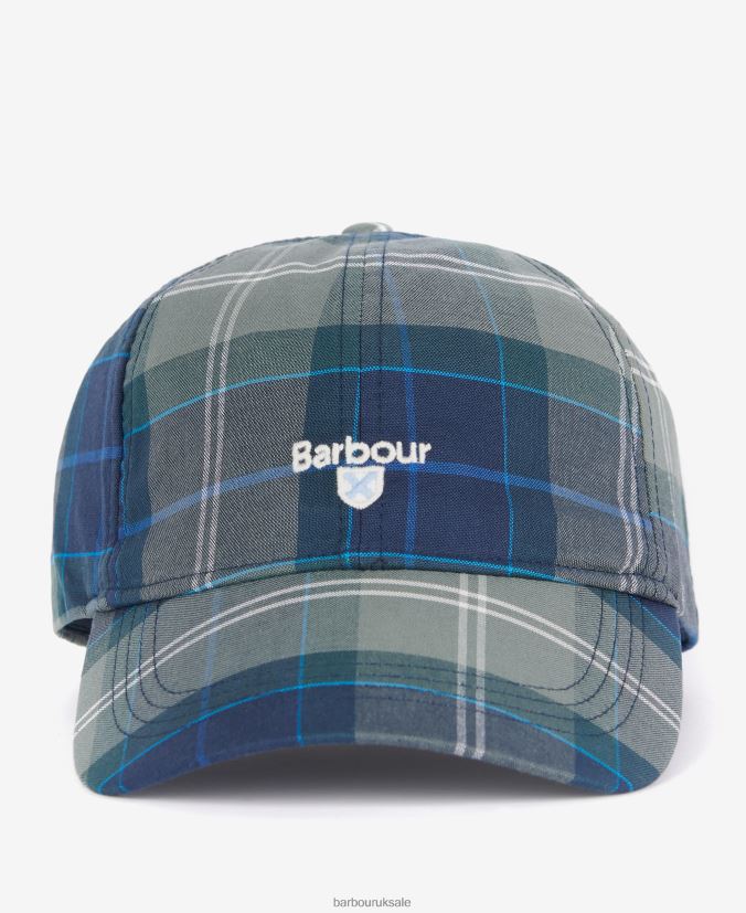 Tartan Sports Cap Barbour Men R08LB62271 Accessories Kielder Blue