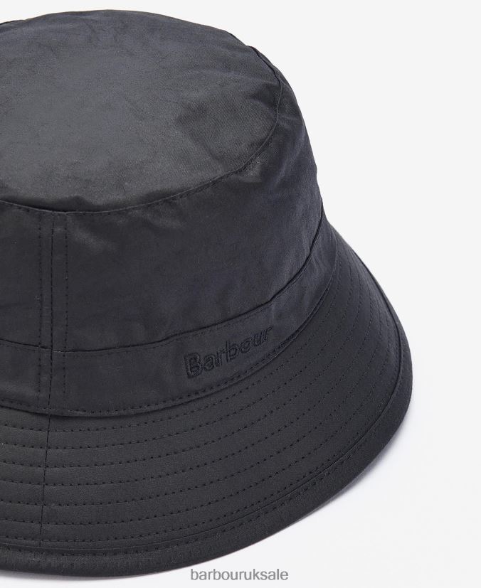 Wax Bucket Hat Barbour Men R08LB62251 Accessories Black