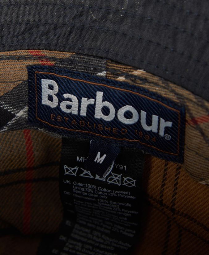 Wax Bucket Hat Barbour Men R08LB62254 Accessories Navy