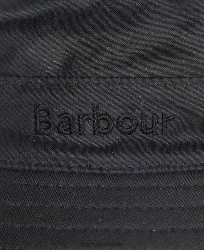 Wax Bucket Hat Barbour Men R08LB62254 Accessories Navy