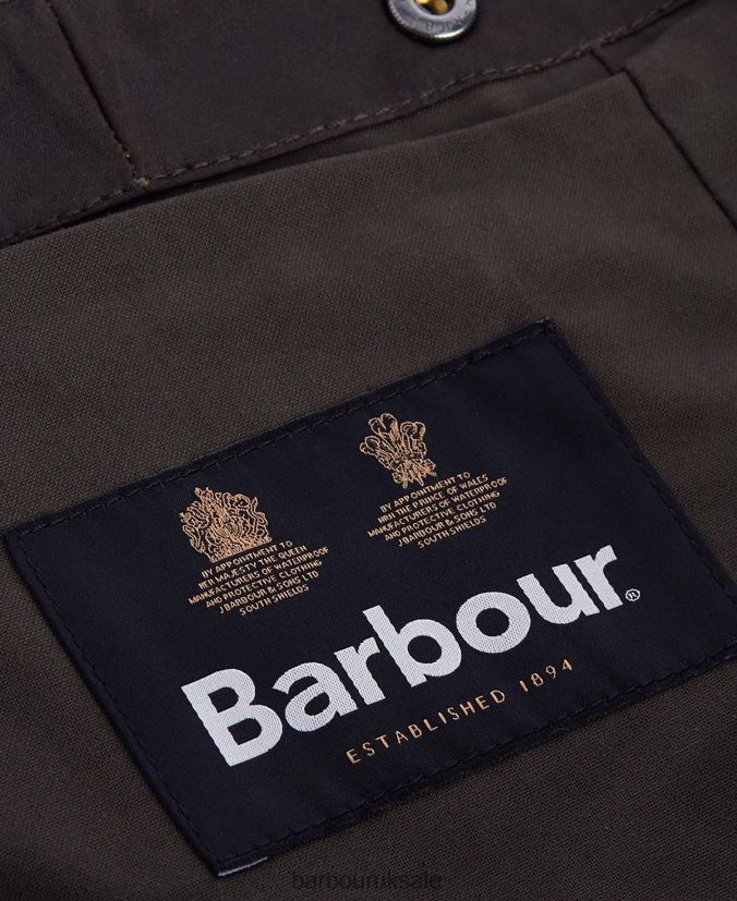 Waxed Cotton Plain Hood Barbour Men R08LB62332 Accessories Black