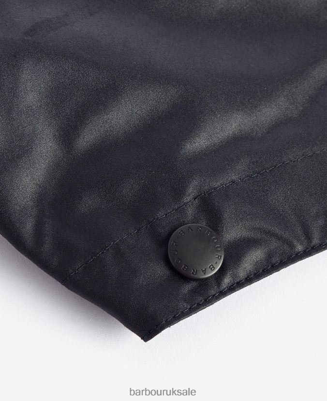 Waxed Cotton Plain Hood Barbour Men R08LB62342 Accessories Black