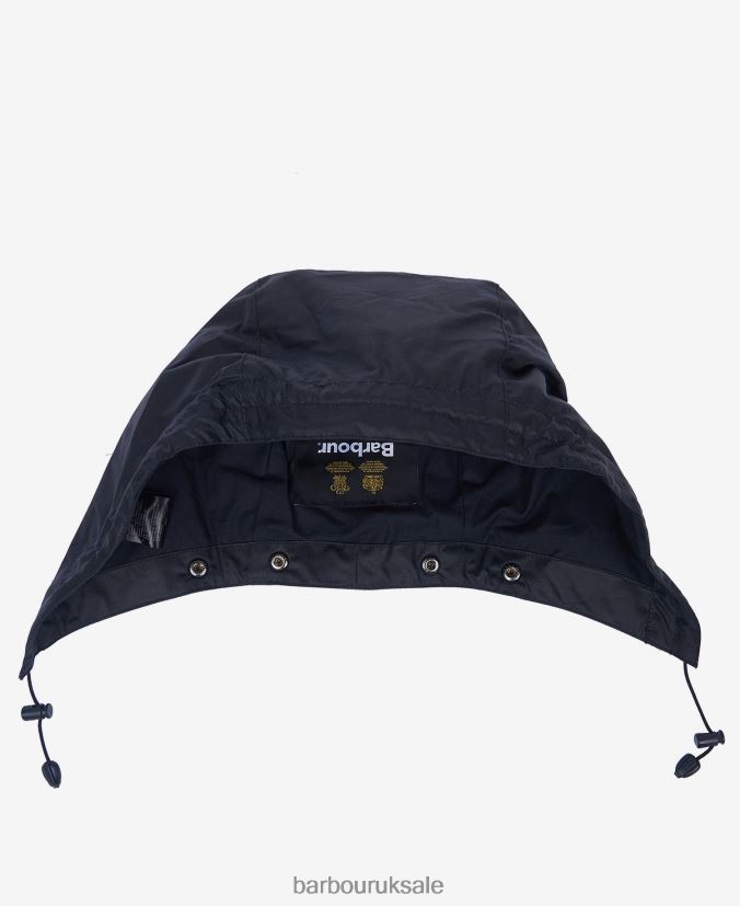 Waxed Cotton Plain Hood Barbour Men R08LB62346 Accessories Black