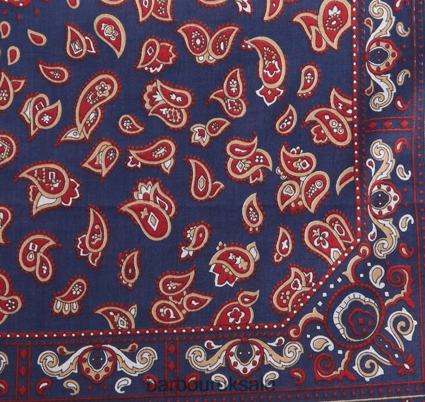 Paisley Handkerchiefs Gift Box Set Barbour Men R08LB62352 Accessories Red/Green/Navy