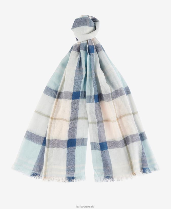 Welton Tartan Scarf Barbour Men R08LB62355 Accessories Stone Dress Tartan