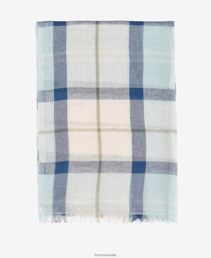 Welton Tartan Scarf Barbour Men R08LB62355 Accessories Stone Dress Tartan