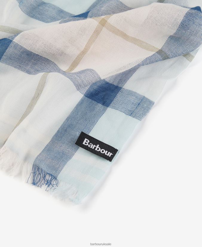 Welton Tartan Scarf Barbour Men R08LB62355 Accessories Stone Dress Tartan