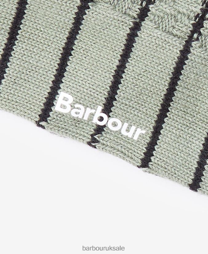 Texture Stripe Socks Barbour Men R08LB62366 Accessories Olive
