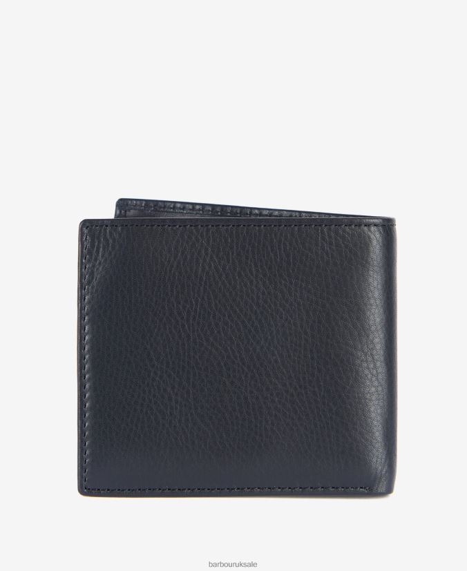 Colwell Small Billfold Wallet Barbour Men R08LB62374 Accessories Carbon