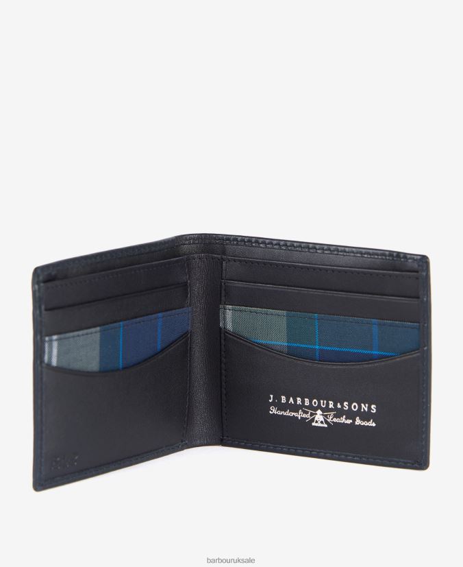 Colwell Small Billfold Wallet Barbour Men R08LB62374 Accessories Carbon