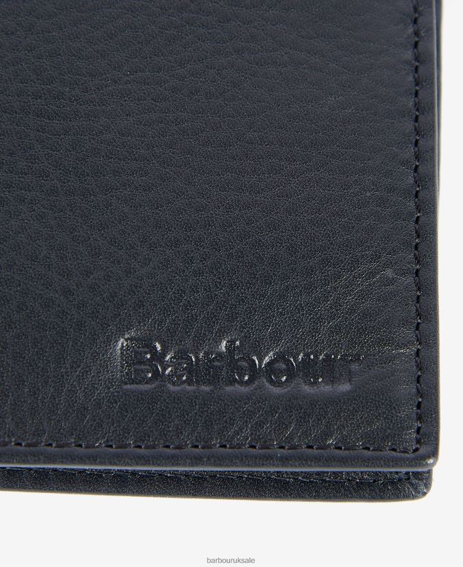 Colwell Small Billfold Wallet Barbour Men R08LB62374 Accessories Carbon