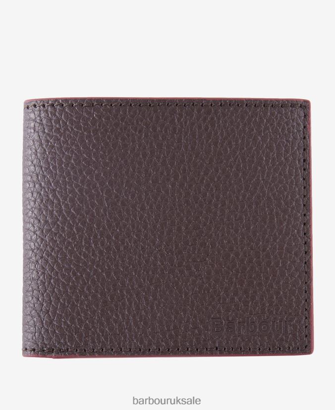 Grain Leather Billfold Wallet Barbour Men R08LB62377 Accessories Black