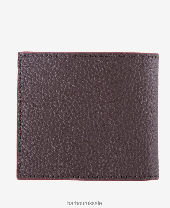 Grain Leather Billfold Wallet Barbour Men R08LB62377 Accessories Black
