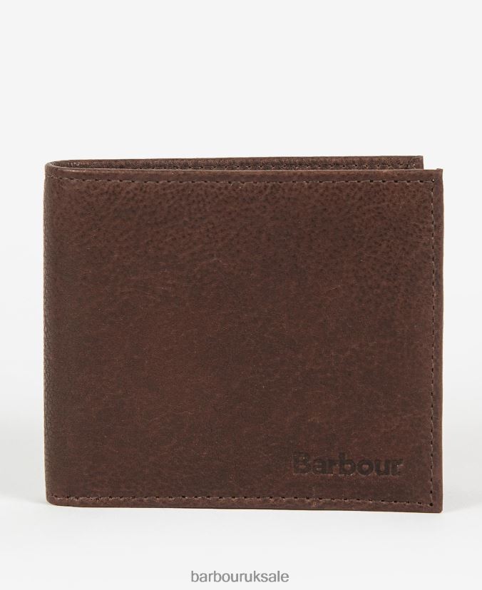 Padbury Billfold Wallet Barbour Men R08LB62379 Accessories Dark Brown