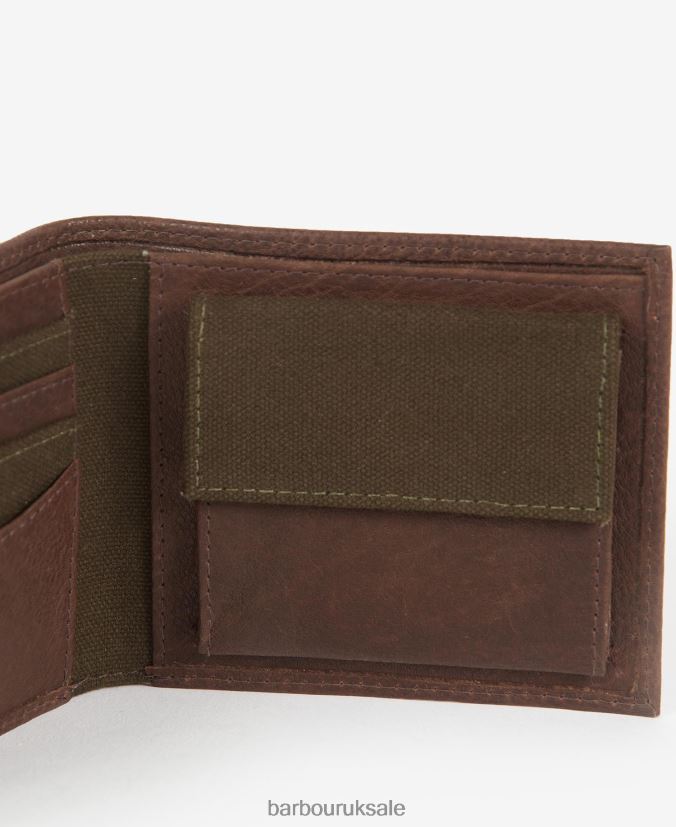 Padbury Billfold Wallet Barbour Men R08LB62379 Accessories Dark Brown