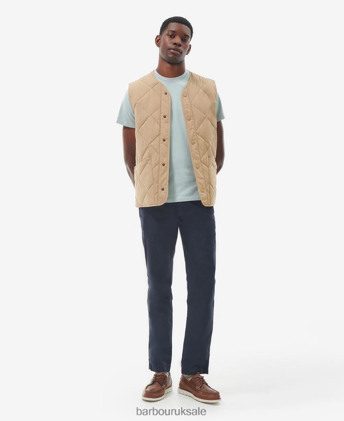 Brent Liddesdale Gilet Barbour Men R08LB6249 Clothing Cornstalk