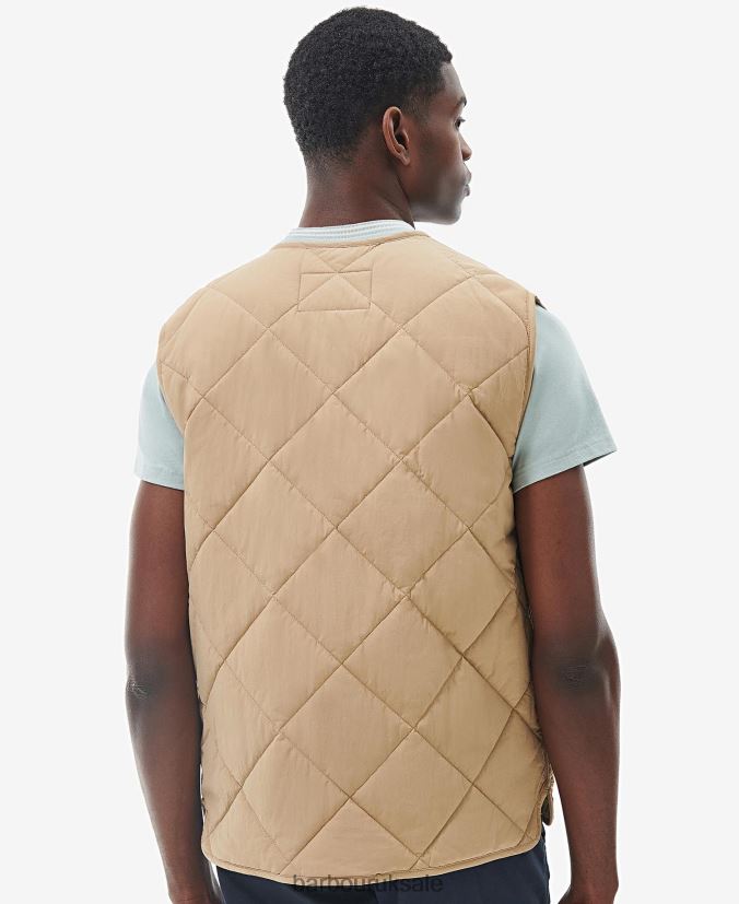 Brent Liddesdale Gilet Barbour Men R08LB6249 Clothing Cornstalk