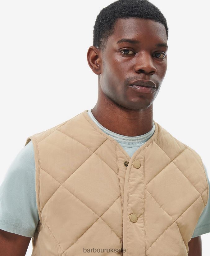 Brent Liddesdale Gilet Barbour Men R08LB6249 Clothing Cornstalk