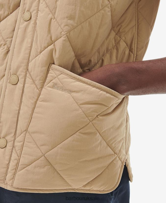 Brent Liddesdale Gilet Barbour Men R08LB6249 Clothing Cornstalk