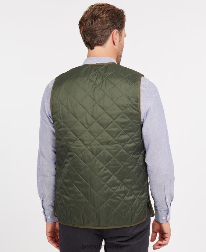 Quilted Waistcoat/Zip-In Liner Barbour Men R08LB62321 Clothing Black/Modern