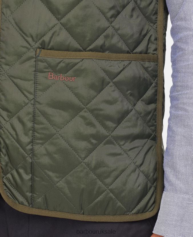 Quilted Waistcoat/Zip-In Liner Barbour Men R08LB62321 Clothing Black/Modern