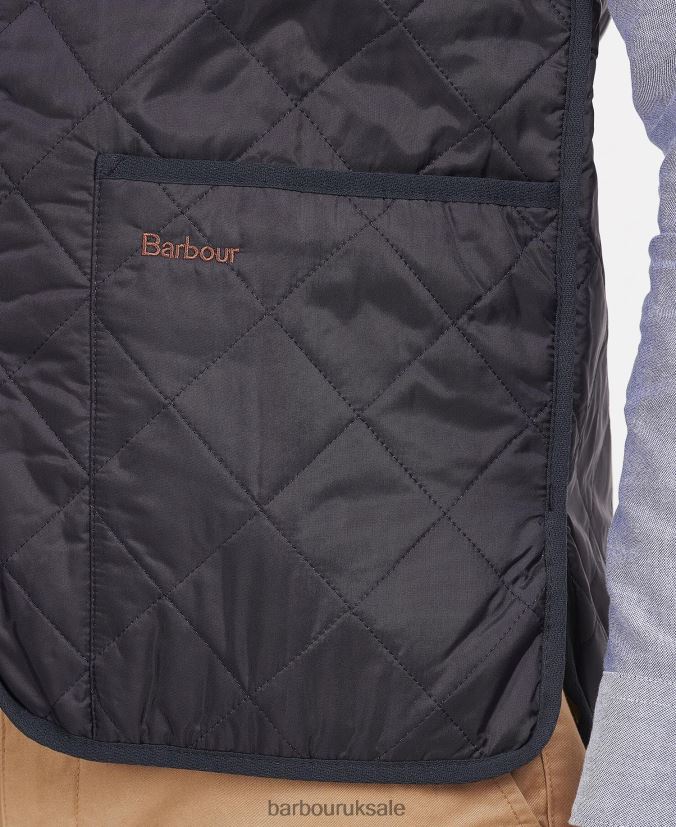 Quilted Waistcoat/Zip-In Liner Barbour Men R08LB62323 Clothing Black/Modern