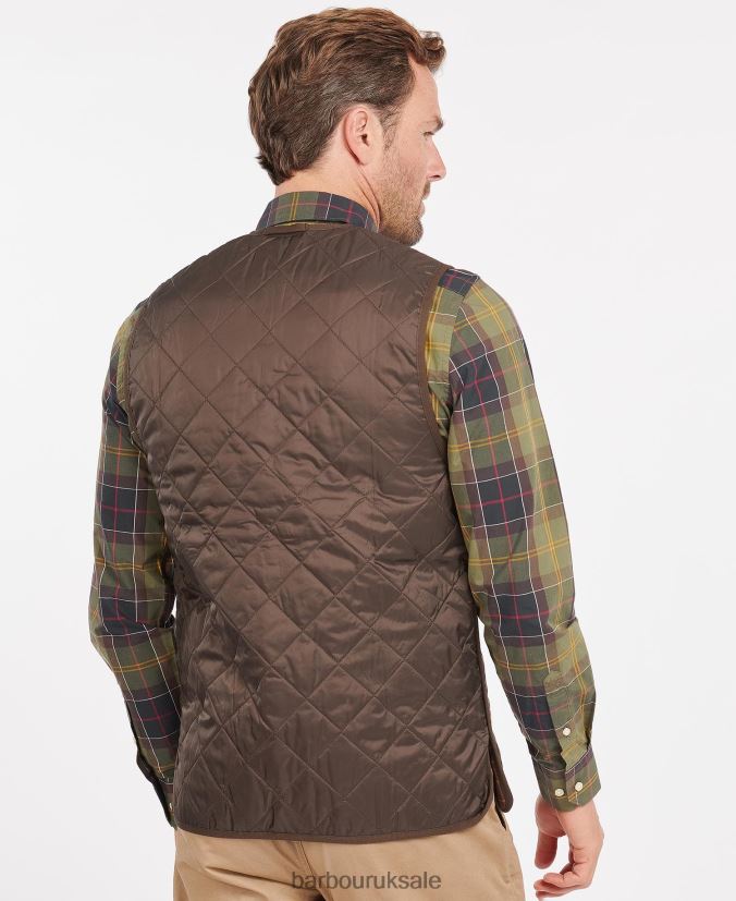 Quilted Waistcoat/Zip-In Liner Barbour Men R08LB62328 Clothing Rustic/Muted