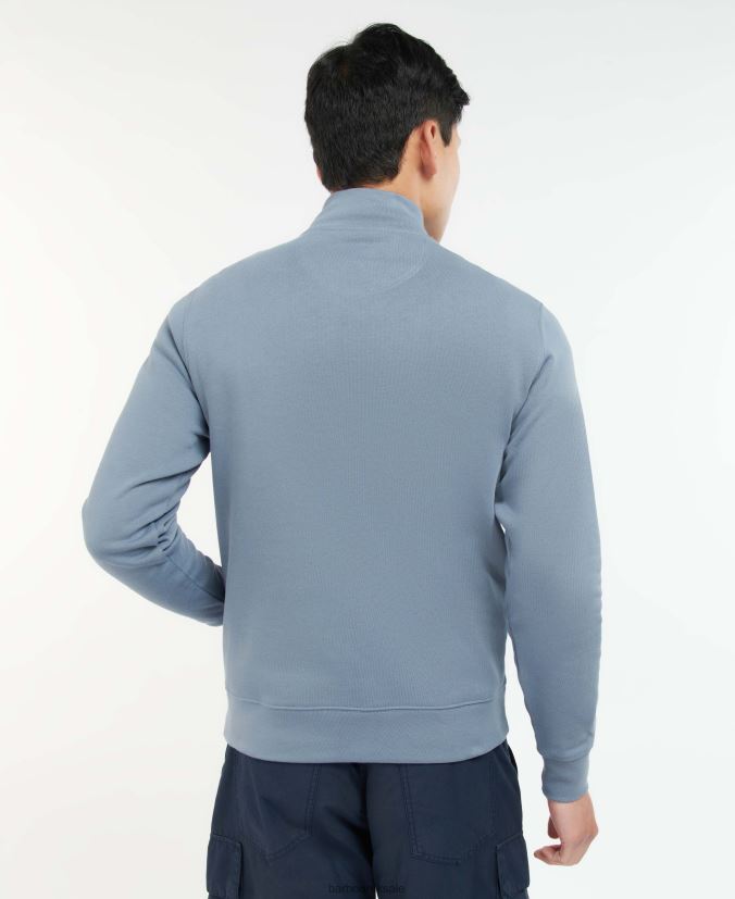Barbur Rothley Half-Zip Sweatshirt Barbour Men R08LB61052 Clothing Agave Green