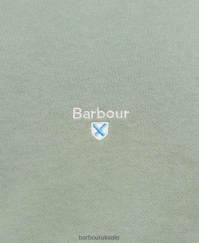 Barbur Rothley Half-Zip Sweatshirt Barbour Men R08LB61061 Clothing Agave Green