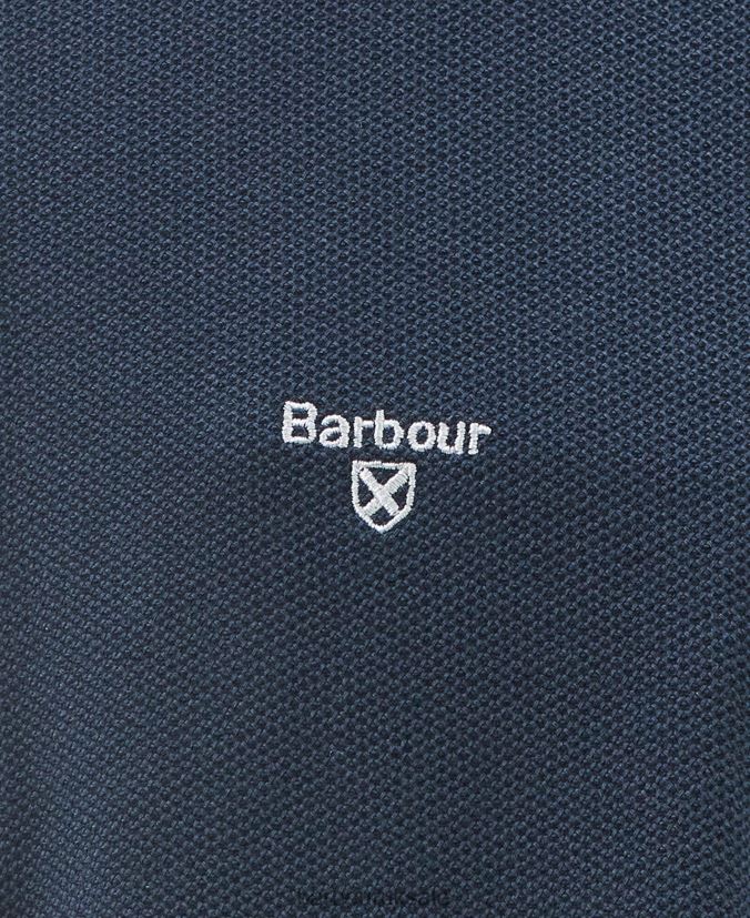 Birkrigg Half Zip Sweatshirt Barbour Men R08LB6990 Clothing White smoke