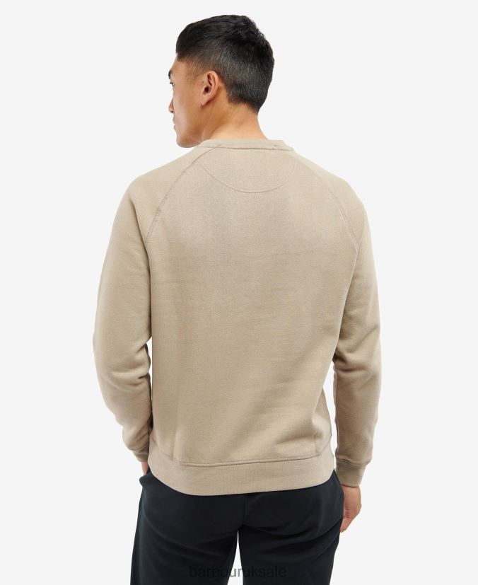 Essential Crew Neck Sweatshirt Barbour Men R08LB61072 Clothing Powder Blue