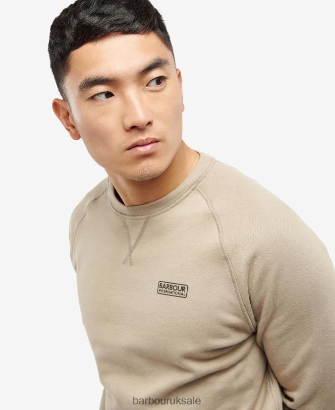Essential Crew Neck Sweatshirt Barbour Men R08LB61072 Clothing Powder Blue