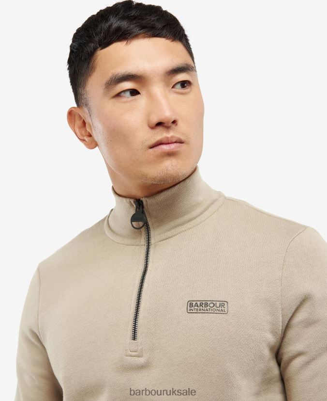 Essential Half Zip Sweatshirt Barbour Men R08LB61069 Clothing Forest