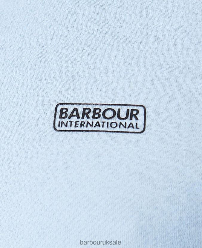 Essential Half-Zip Sweatshirt Barbour Men R08LB6999 Clothing Faded Blue