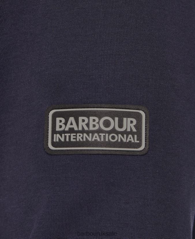 Hoxton Half-Zip Hoodie Barbour Men R08LB61064 Clothing Night Sky