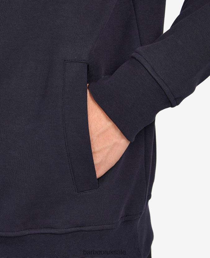 Hoxton Half-Zip Hoodie Barbour Men R08LB61064 Clothing Night Sky