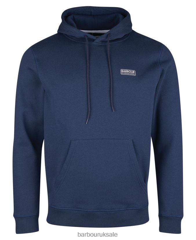 International Small Logo Hoodie Barbour Men R08LB6989 Clothing Anthracite Marl