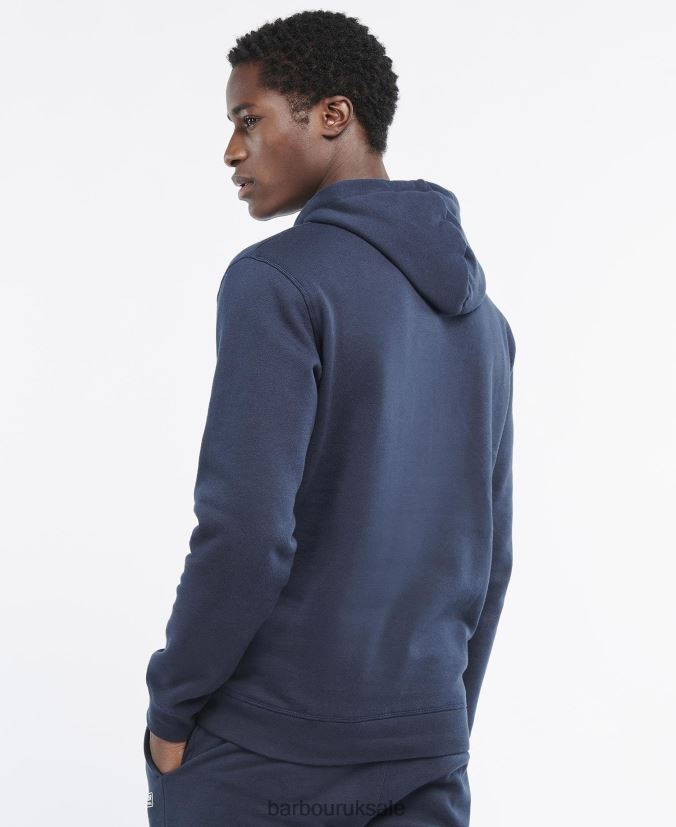 International Small Logo Hoodie Barbour Men R08LB6989 Clothing Anthracite Marl
