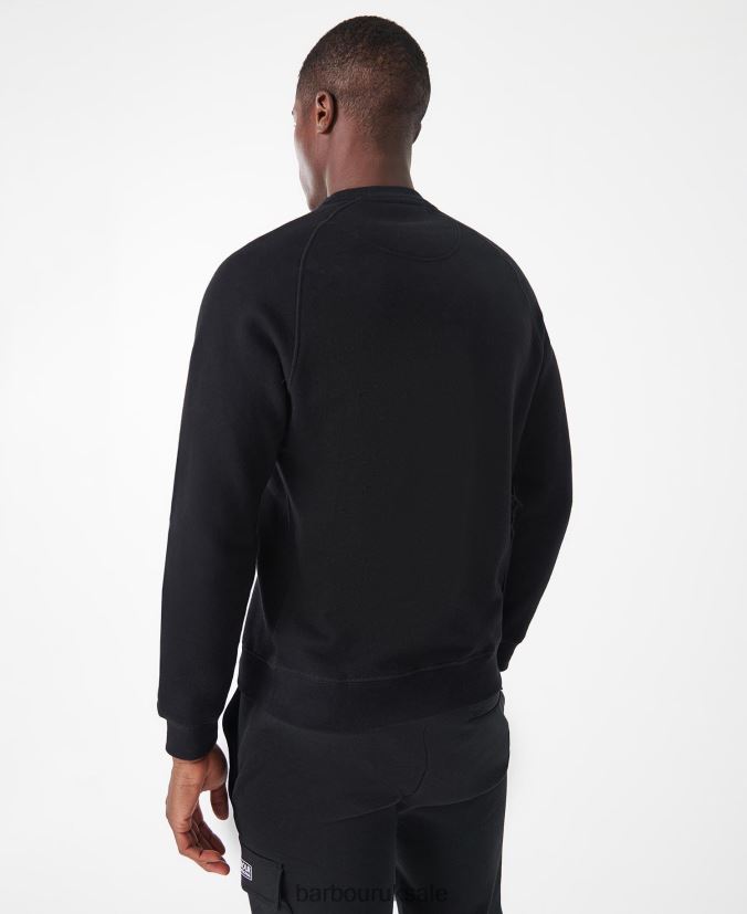 International Sweatshirt Essential Crew Neck Barbour Men R08LB61010 Clothing Black