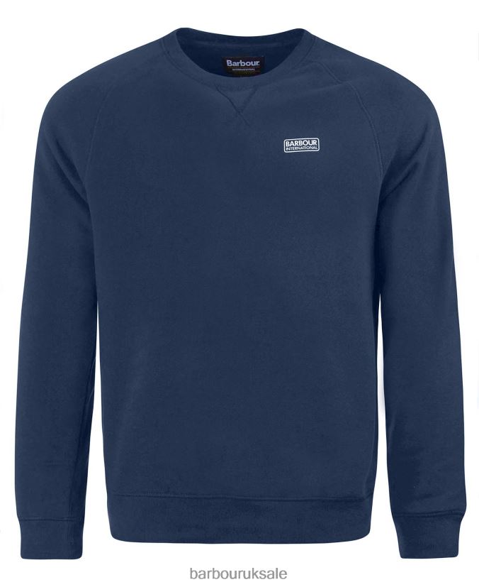International Sweatshirt Essential Crew Neck Barbour Men R08LB61019 Clothing Anthracite Marl
