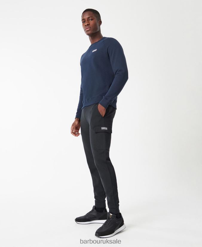 International Sweatshirt Essential Crew Neck Barbour Men R08LB61019 Clothing Anthracite Marl