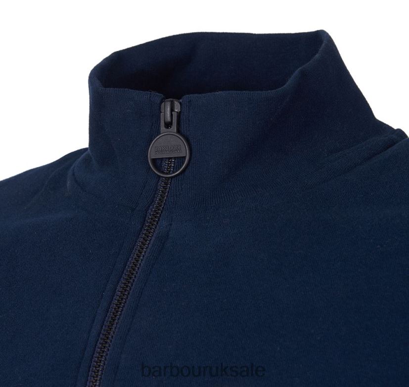 International Sweatshirt Essential Half Zip Barbour Men R08LB61020 Clothing Black