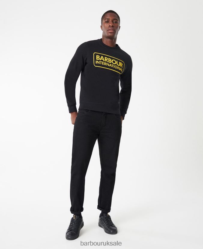 International Sweatshirt Large Logo Barbour Men R08LB61023 Clothing Anthracite Marl