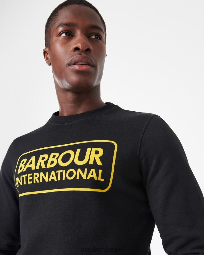 International Sweatshirt Large Logo Barbour Men R08LB61023 Clothing Anthracite Marl