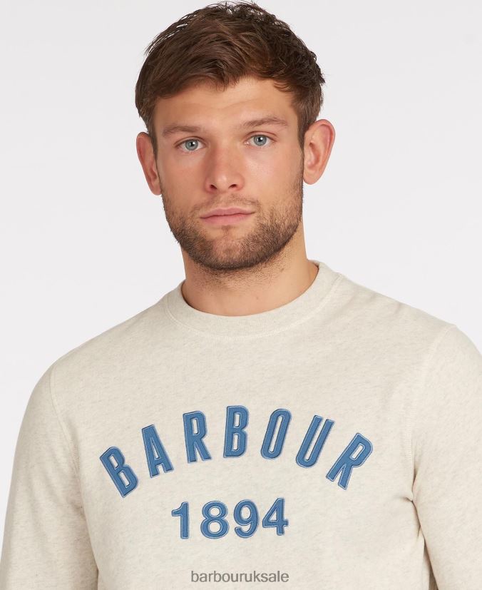 John Crew Neck Sweatshirt Barbour Men R08LB61058 Clothing Pigment Blue