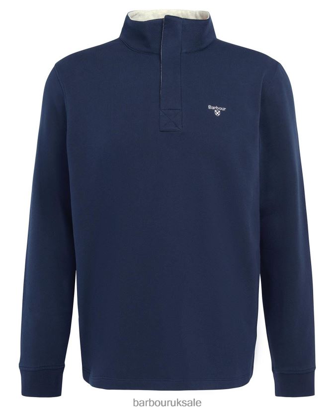 Kiphill Half-Zip Sweatshirt Barbour Men R08LB6981 Clothing Burnt Olive