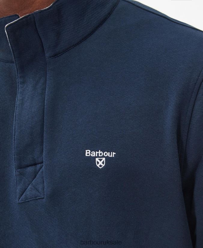 Kiphill Half-Zip Sweatshirt Barbour Men R08LB6981 Clothing Burnt Olive