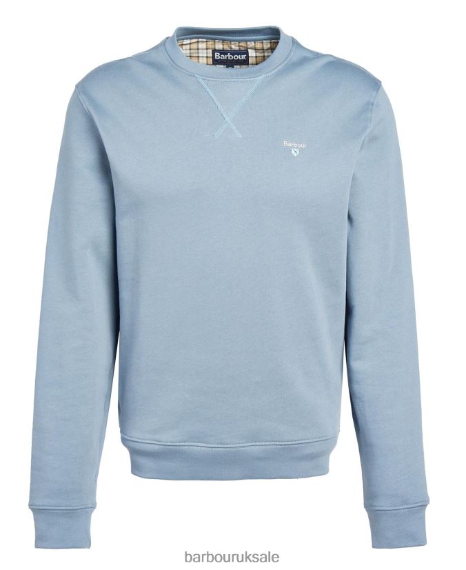 Ridsdale Crew Neck Sweatshirt Barbour Men R08LB61056 Clothing Agave Green