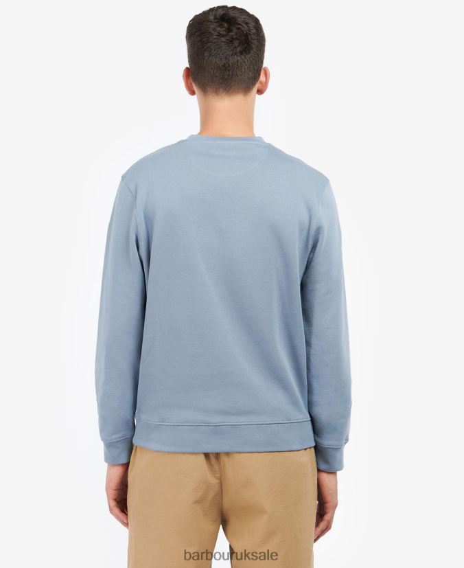 Ridsdale Crew Neck Sweatshirt Barbour Men R08LB61056 Clothing Agave Green