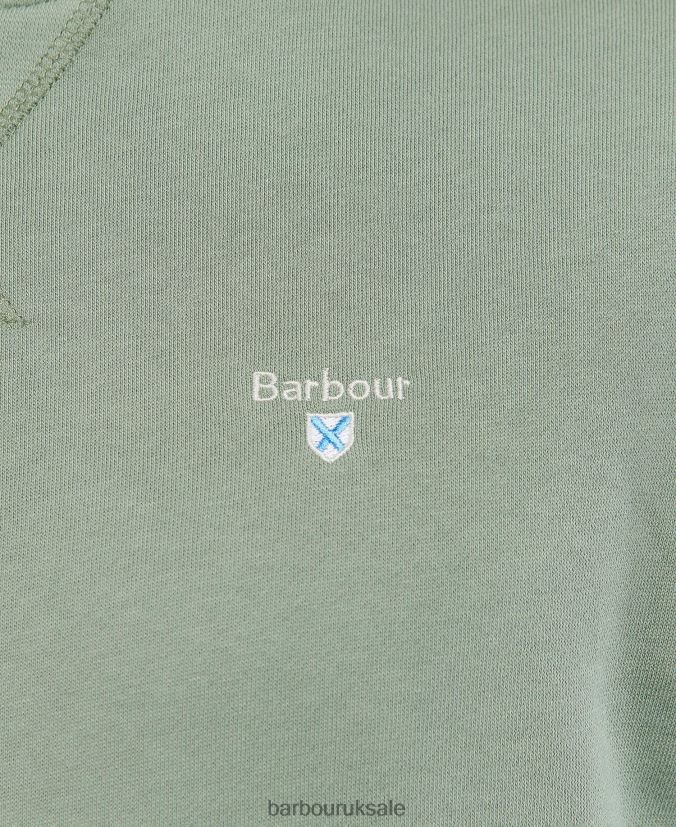 Ridsdale Crew Neck Sweatshirt Barbour Men R08LB61059 Clothing Agave Green
